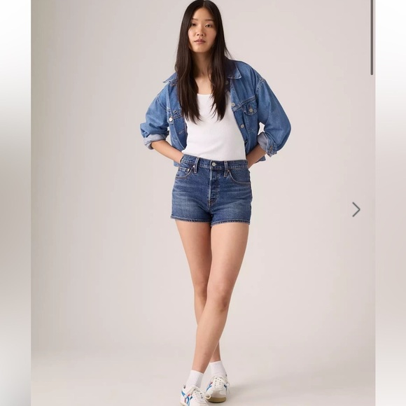 Signature by Levi Strauss Pants - Signature by Levi Strauss Dark Blue Jean Shorts
